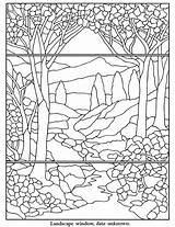 Coloring Glass Stained Pages Dover Doverpublications Color Publications Tiffany Windows Own Patterns Choose Board Sample sketch template