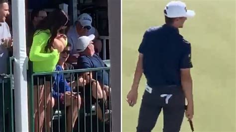 female golf fan flashes boobs at phoenix open video