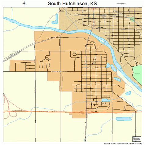 south hutchinson kansas street map