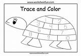 Number Tracing Printable Worksheets Pages Worksheet Kids Kindergarten Tracer Turtle Chart Worksheetfun Coloring Trace Math Preschool Activity Charts Count Activities sketch template