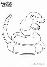 Ekans Pokemon Coloring Pages Printable Kids sketch template