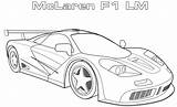 F1 Mclaren Coloring Printable Lm Pages Car Super Ferrari Pagani Kids A4 Lamborghini Rc Spyder Diablo Coloringonly sketch template