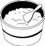 Rice Clipart Bowl Coloring Clip Fried Outline Oatmeal Cliparts Sheets Pages Food Operation Beans Cooked Library Result Clipground Cereal Htm sketch template