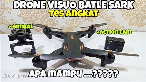 drone visuo tes angkat action cam youtube