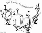 Coloring Hanukkah Dreidel Artful Fria Porcelana Spinning Coolmompicks sketch template