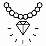 Diamantes Diamante Collana Diamant Halskette Ultracoloringpages Edelstein Colar Diamanti Juwel Preziosa Pietra Piedra Preciosa Designlooter sketch template