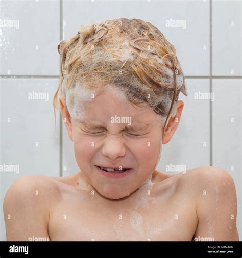 A 6 Year Old Girl Gets A Shower In The Shower And Consumes His Face In