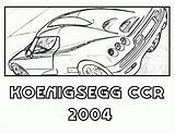 Koenigsegg Pages Coloring Cars Car Sports Choose Board sketch template
