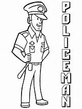 Police Coloring Pages Officer Printable Kids Color Boys Recommended sketch template