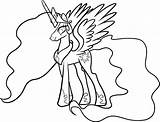Little Pony Coloring Cadence Pages Princess Color Getcolorings sketch template