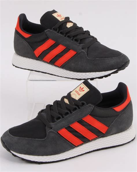 adidas forest grove trainers grey orange  casual classics