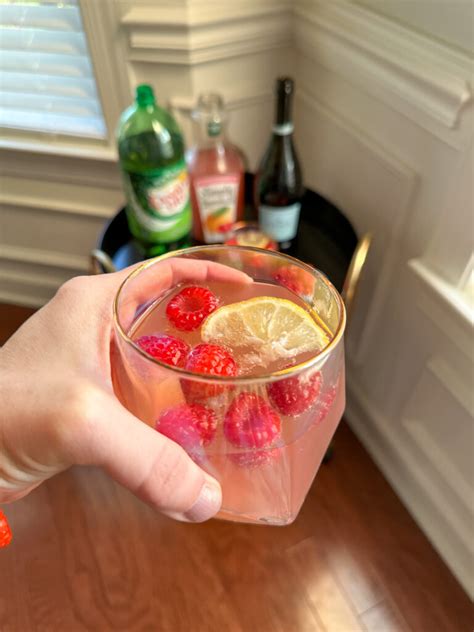 easy raspberry lemonade ginger ale cocktail