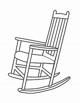 Pages Rocking Chair sketch template