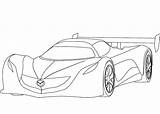 Mazda Corrida Rx7 Colorare Furai Colorironline sketch template