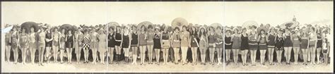 1920s swimsuits women and men parasols too