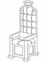 Throne Cadeira Rei Thron Colorir Trono Imprimir Iluminar Sketchite Ausmalbilder Tudodesenhos Playa Sentado sketch template