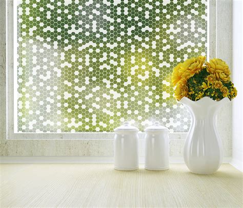 honeycomb frosted window film  privacy modern window film