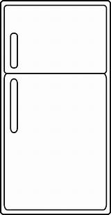 Fridge Refrigerator Clipart Clip Outline Line Refrigerators Cliparts Clker Freeclip Colouring Simplistic Empty Clipartix Simple Sweetclipart Use Projects These Clipartbest sketch template