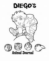 Go Diego Coloring Journal Animal Netart sketch template