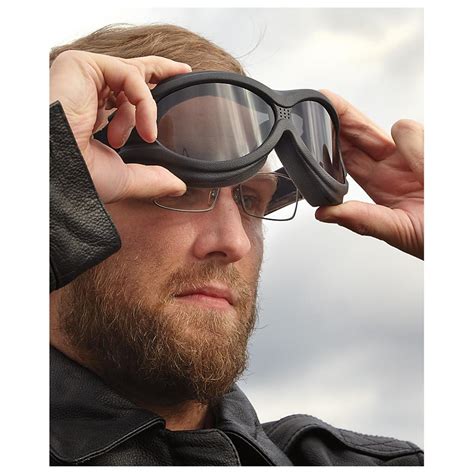 Big Ben Motorcycle Goggles Smoke Lense Fit Over Glasses Fitnessretro