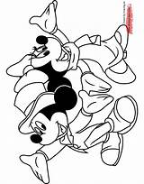 Mickey Coloring Mouse Friends Pages Minnie Disney Disneyclips Pluto Goofy Dressed Printable Book Donald Bobbing Apple Funstuff sketch template