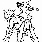 Arceus Pokemon Coloring Pages Dialga Gritty Print Getdrawings Getcolorings sketch template