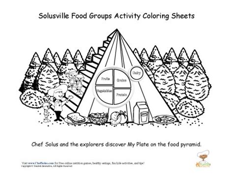 chef solus food group coloring sheet