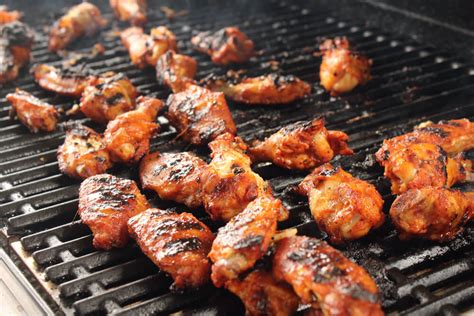 sweet spicy grilled bbq chicken wings buy  cook