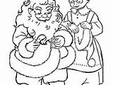 Claus Mrs Coloring Pages Getcolorings sketch template