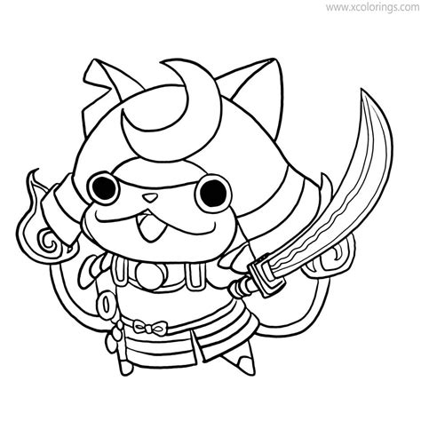 jibanyan coloring pages yo kai  coloring pages