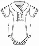 Flat Babies Jumpsuit Girls Clipartbest Moda Drawing sketch template