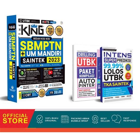 Jual Buku The King Bedah Kisi Kisi Sbmptn Dan Um Mandiri Saintek 2023