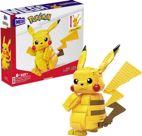 mega construx pokemon jumbo pikachu construction set  pieces