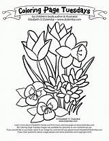 Coloring Pages Spring Grass Cool Printable Dulemba Designs Color Kids Blooms Tulips Week Template Daffodils Things Tuesday Popular Comments March sketch template