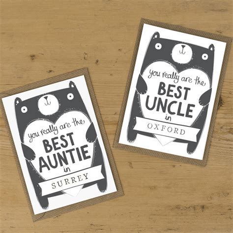 Auntie Or Aunty Birthday Card By Tandem Green