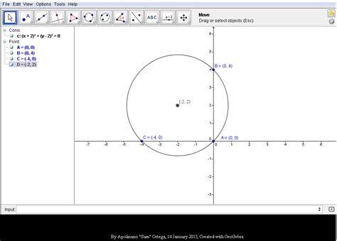 equation  circle calculator