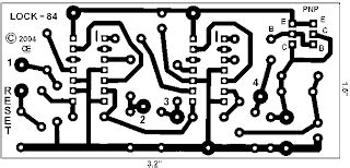 electronic combination lock  auto reset circuit diagram