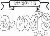 Coloring Name Pages Emma Names Kids Printable Own Alexis Make Girls Print Bubble Personalized Letters Cool Say Drawing Color Getcolorings sketch template