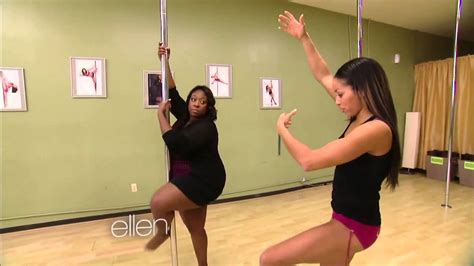 Loni Love Learns To Pole Dance W Nicole Williams At
