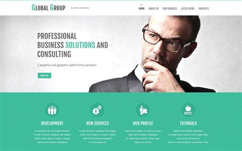 business services responsive website template