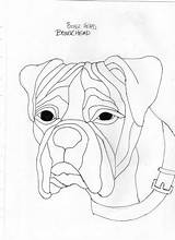 Dog Patterns Boxer Glass Intarsia Coloring Pages Mosaic Visit Stained sketch template