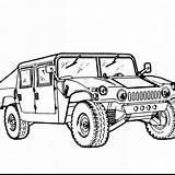 Pages Vehicles Hummer Military Drawing Coloring Army Vehicle Truck Getdrawings Adults Sketch Template sketch template