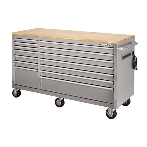 62 In W X 24 In D Standard Duty 14 Drawer Mobile Workbench Tool Chest