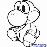 Coloring Yoshi Pages Baby Mario Toad Super Drawing Draw Print Dibujos Printable Egg Color Step Sheets Characters Para Bros Kids sketch template