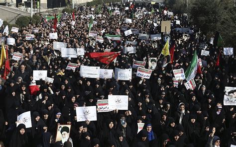 iran hard liners rally   protests challenge government  times