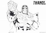 Thanos Coloring Pages Infinity Gauntlet Drawing Printable Print Kids Color Inks Arrogant War Avengers Marvel Size Getcolorings Xcolorings Categories sketch template