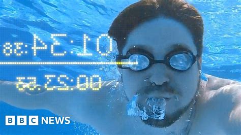 can ar goggles make swimming more fun bbc news