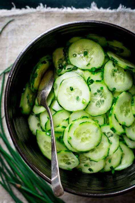 simple skinny cucumber salad healthy seasonal recipes