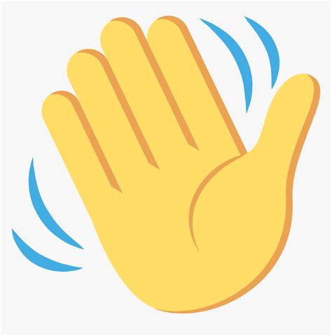 waving hand emoji svg png  waving hand emoji black
