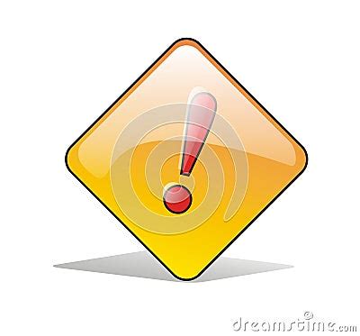 red warning sign stock photo image